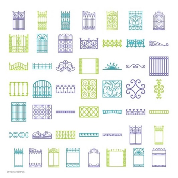 Cricut ORNAMENTAL IRON shapes & font - Picture 2 of 14